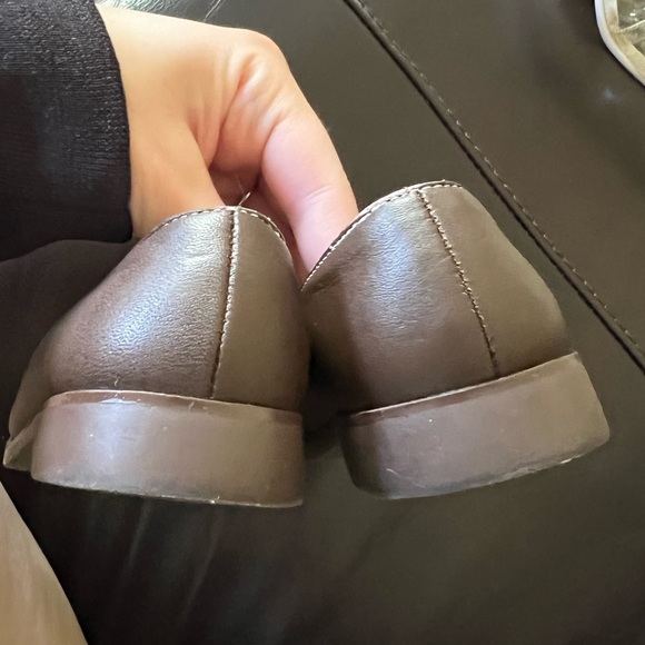 🟤GYMBOREE: Girl size 10, brown slide-on flats w/pink bows, preowned🟤 - Picture 8 of 9